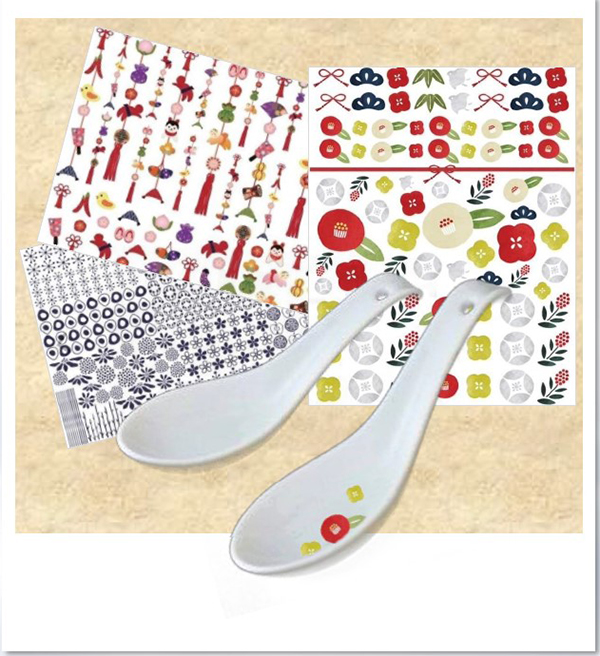 ポーセラーツ お正月の蓮華